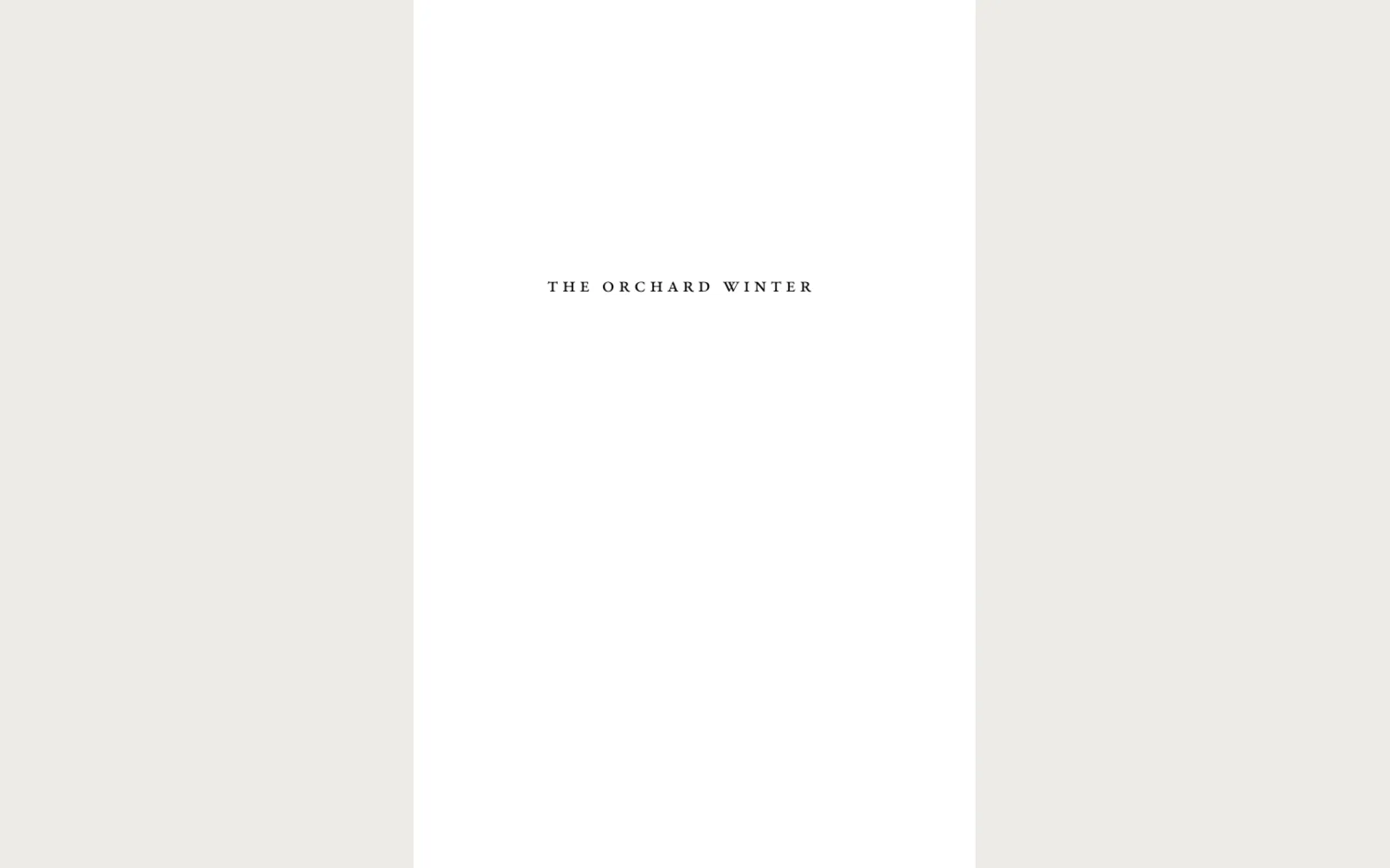 Octavo: Page 1 preview of the KDP interior (half title)