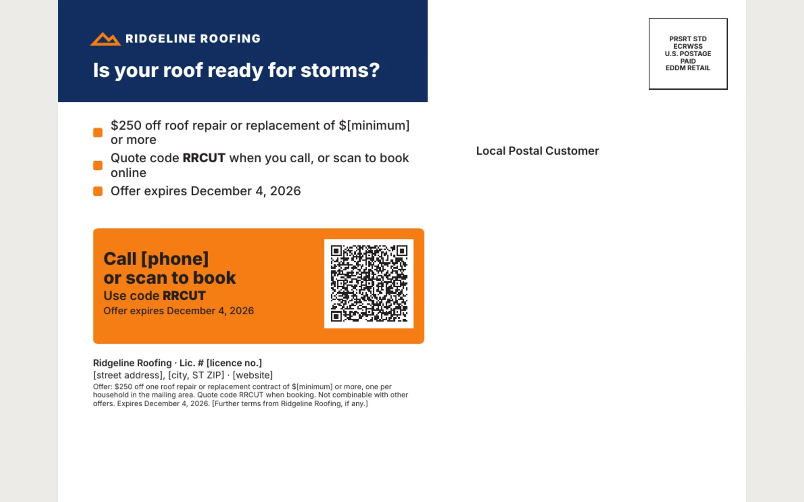 Indicia: Variant B address side, preview