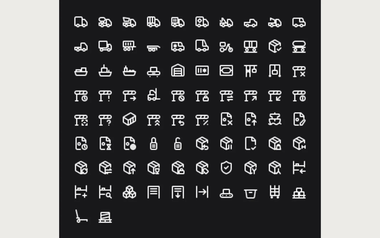 Pictogram: overview sheet drop 2, dark, new mixed with 10 existing (PNG at 24 px)